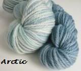 100g Hand-dyed Worsted Weight Merino Yarn: "Arctic"