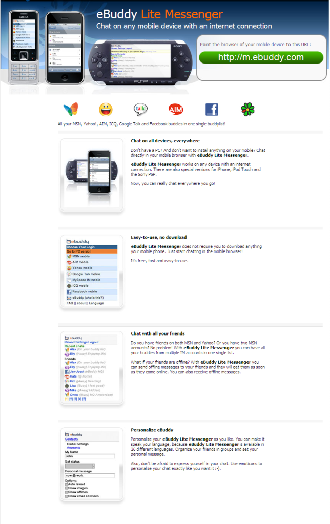 eBuddy Mobile Messenger