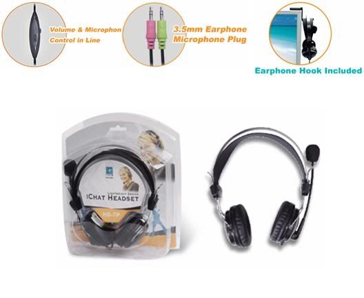 A4Tech - ComfortFit Stereo HeadSet. Model: HS-7P. Warranty: 1 Year.  Description: Earphone Hook Included---Convenient and Practical for you to Hang  your.