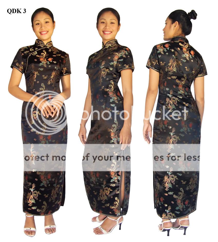 china cheongsam qipao asia kleid seide abendkleid 34 42  