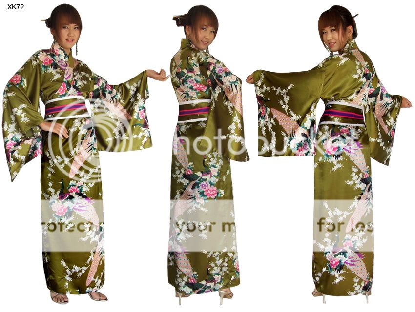 japanese yukata kimono obi cosplay robe geisha dress  