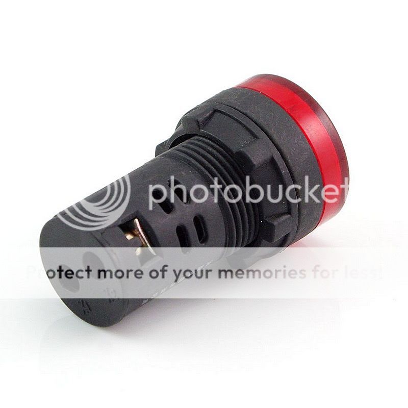 Red LED Power Indicator Signal Light 24VDC 22mm Diameter 50mm Height 6976350761509 eBay